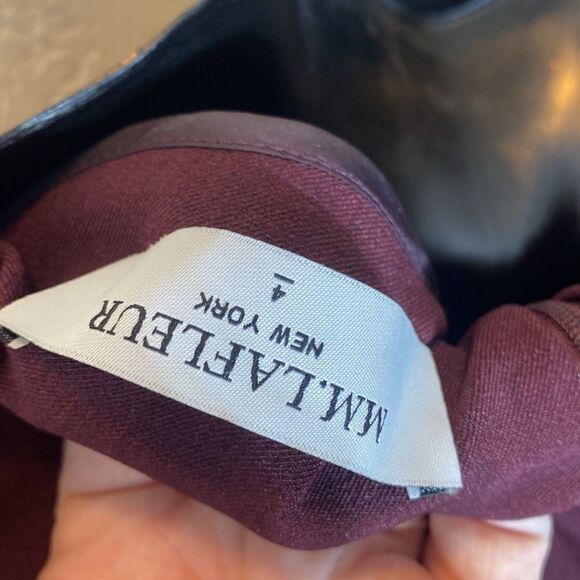 M.M. Lafleur burgundy etsuko dress size 4 sheath office corpcore - Picture 8 of 9